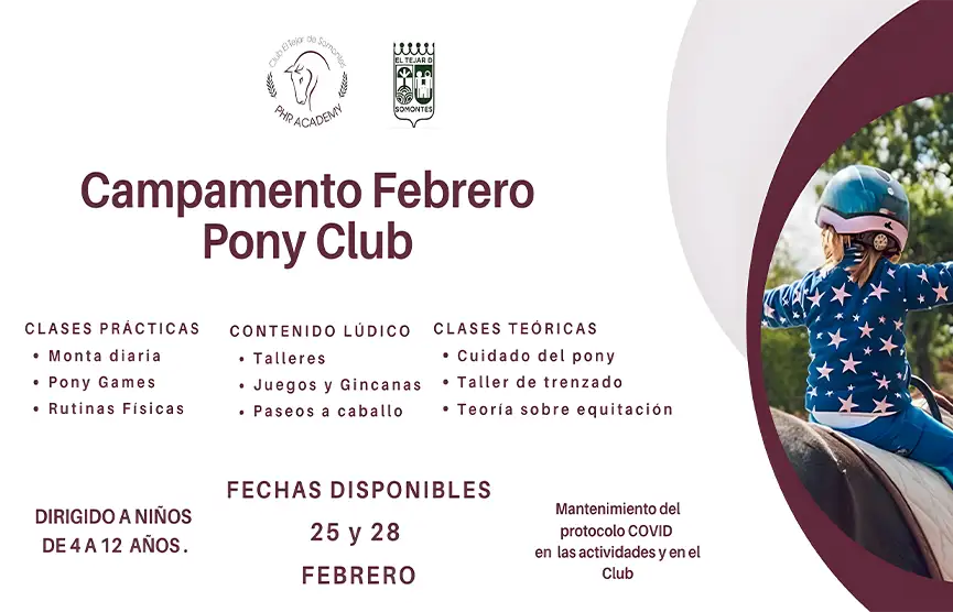 Días sin colegio: campamentos hípicos en el Tejar de Somontes